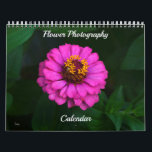 Flower Photography Floral Calendar<br><div class="desc">This pretty floral calendar features my original photographic art – my photographs of a variety of flowers. Each page has the identification to the type of flower it is. These calendars are high quality and vibrant. You may choose other sizes and other options if desired. This unique calendar would make...</div>