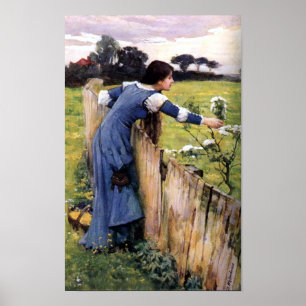 Flower Picker by John Waterhouse Print