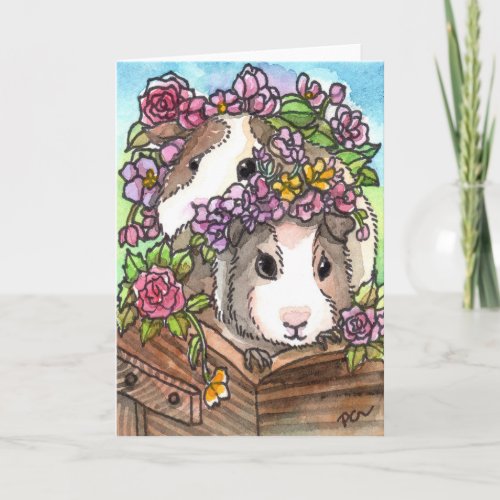 Flower Piggies Card