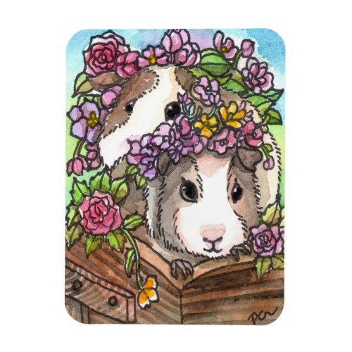 Flower Piggies Magnet