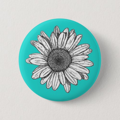 Flower Pin Back Button