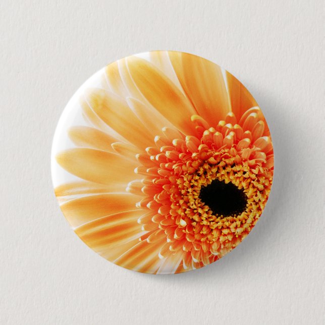 Flower Pinback Button (Front)