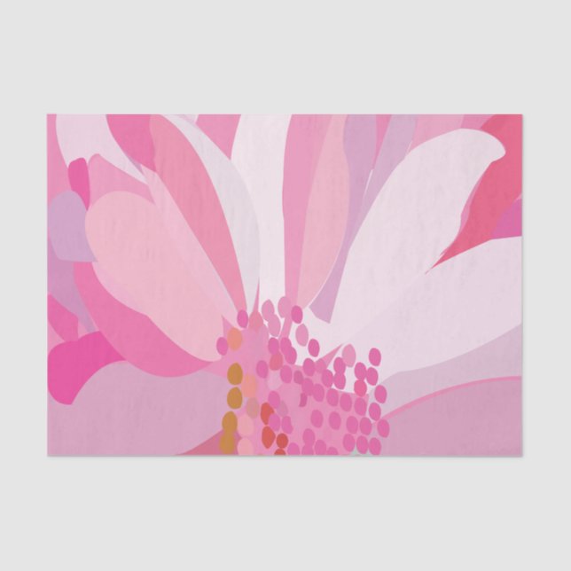 Flower Pink Daisy Flower   Tissue Paper (Front)