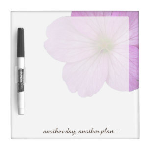 Flower Pink Geranium any Text on any Color Dry-Erase Board