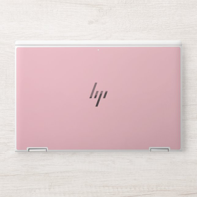 Flower pink, pale red hex code ffc0cb HP laptop skin (Front)
