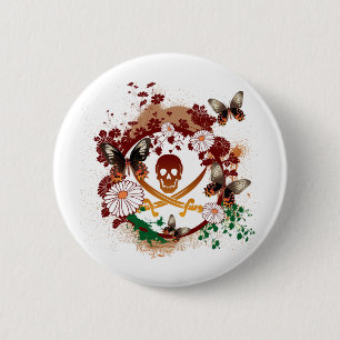 Flower Pirate Button