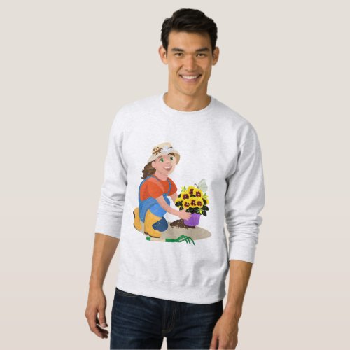 Flower plant gardener sweatshirt