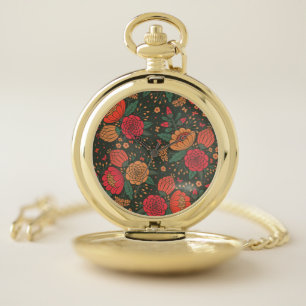 flower pocket watch