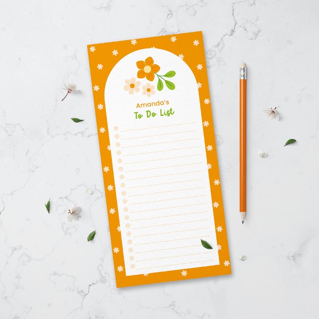 Flower Polka Dots To Do List Magnetic Notepad (Creator Uploaded)