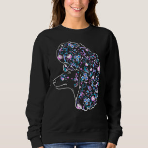 Flower Poodle Sweatshirt