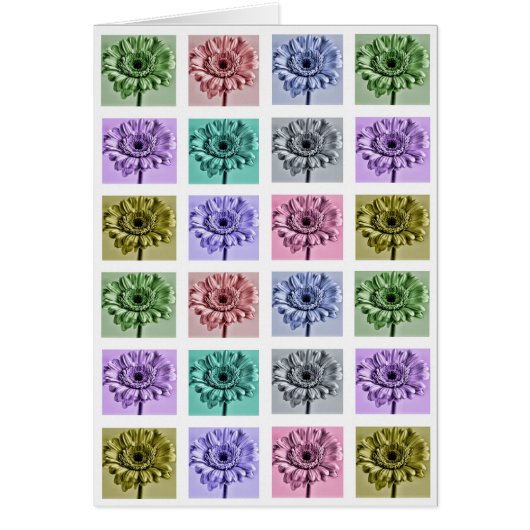 Flower Pop Art Pattern Cards (Front)