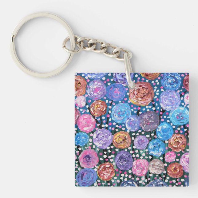 Flower Pop Keychain (Front)