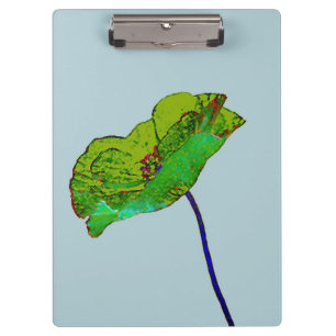 Flower poppy floral design clipboard