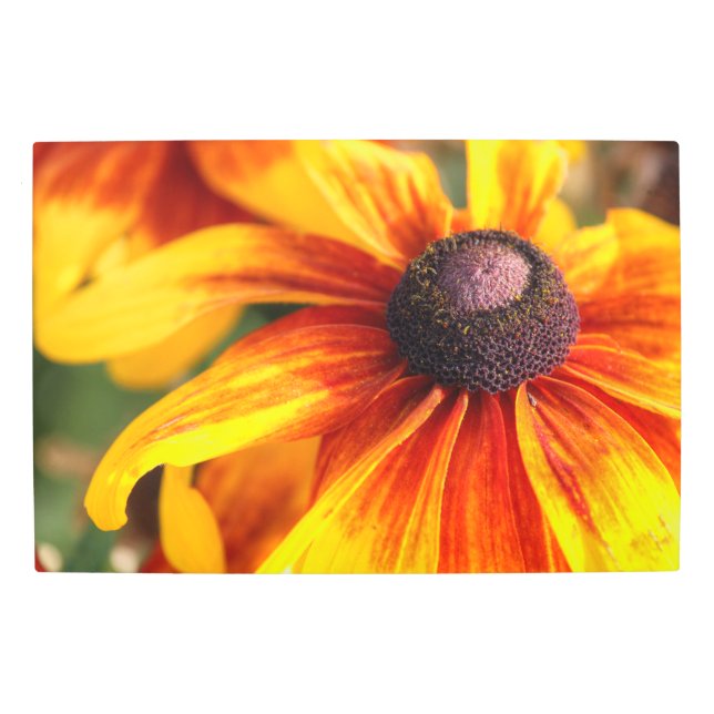 Flower portrait  metal print (Front)