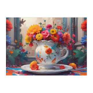 Flower pot acrylic print