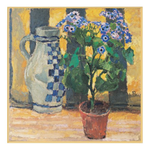 Flower Pot and Ceramic Jug still life painting Acrylic Print