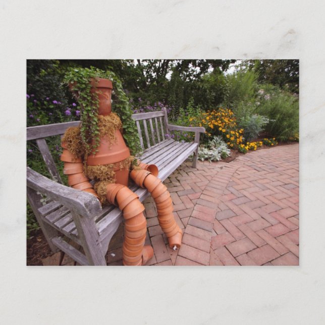 Flower Pot Girl Postcard (Front)