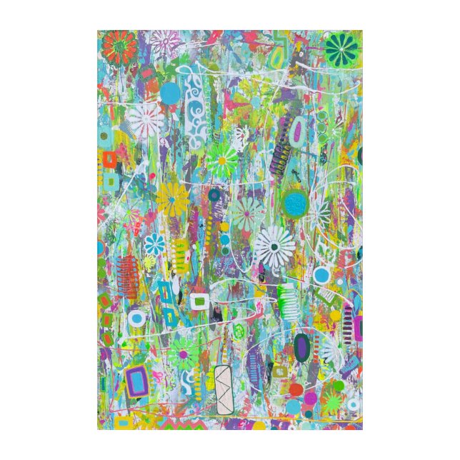 Flower Power 24 x 36 Acrylic Wall Art (Front)