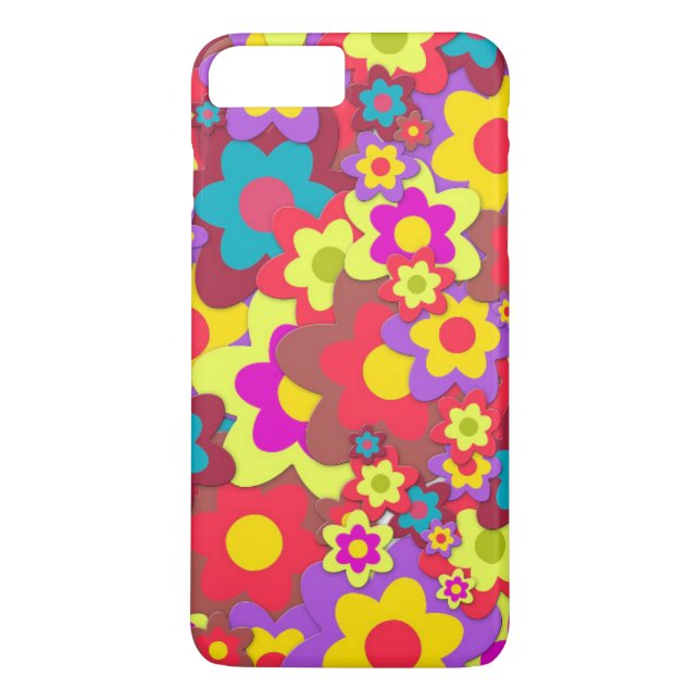 Flower Power 60s hippy Case-Mate iPhone Case (Back)