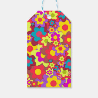 Flower Power 60s hippy Gift Tags