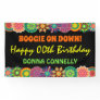 Flower Power 70's Colorful Birthday Party Banner