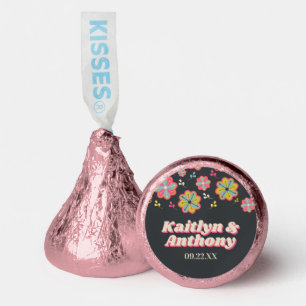 Flower Power 70's Retro Groovy Wedding Hershey®'s Kisses®