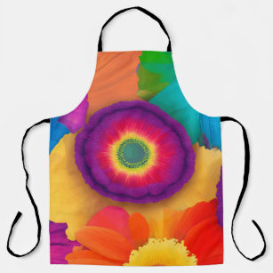 Flower Power: A Vibrant and Colorful Floral Design Apron