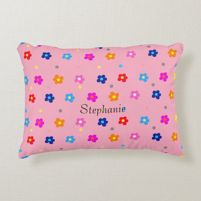 Flower Power  Accent Pillow (Front)