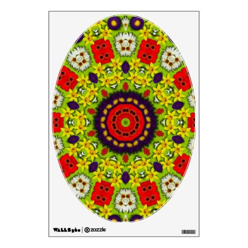 Flower Power  _ Art for Your Toilet Seat Wall Decal