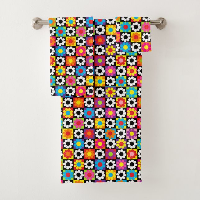 Flower Power Bath Towel Set (Insitu)