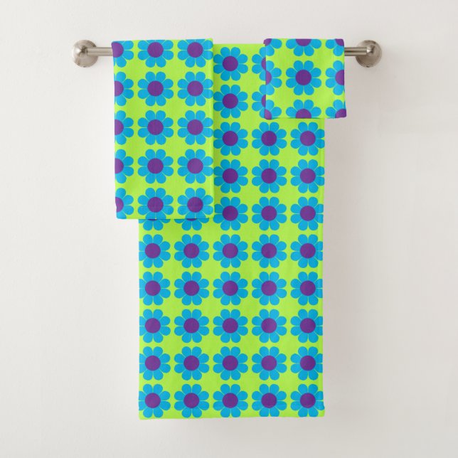 Flower Power Bath Towel Set (Insitu)
