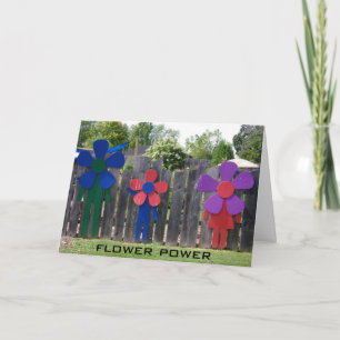 FLOWER POWER BIRTHDAY WISHES CARD
