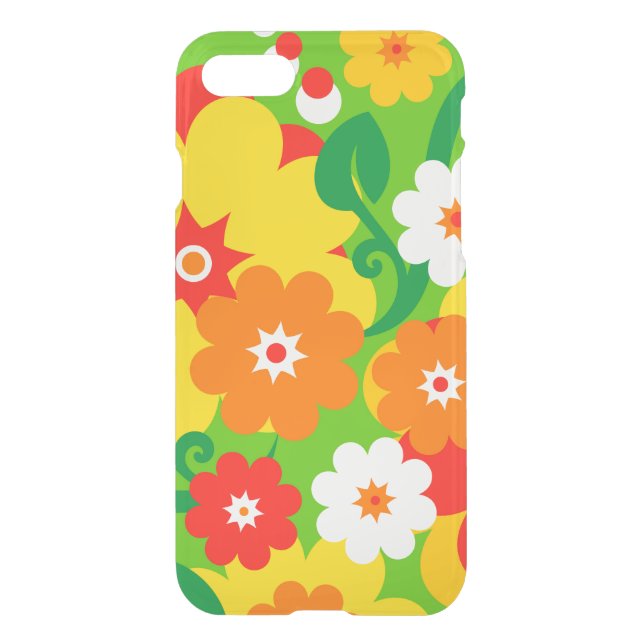 Flower Power blooms wallpaper + your ideas Uncommon iPhone Case (Back)