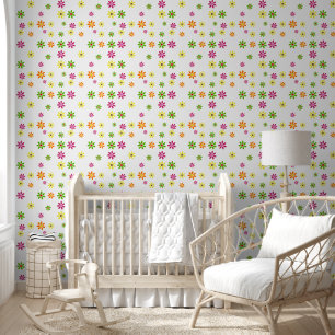 Flower Power Blossoms seamless pattern 2 Wallpaper