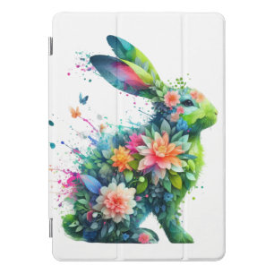 Flower Power Bunny Rabbit iPad Pro Cover