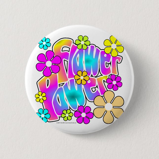 Flower Power Button (Front)