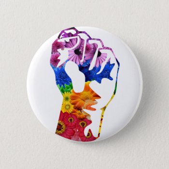 Flower Power Button by StasEnso at Zazzle