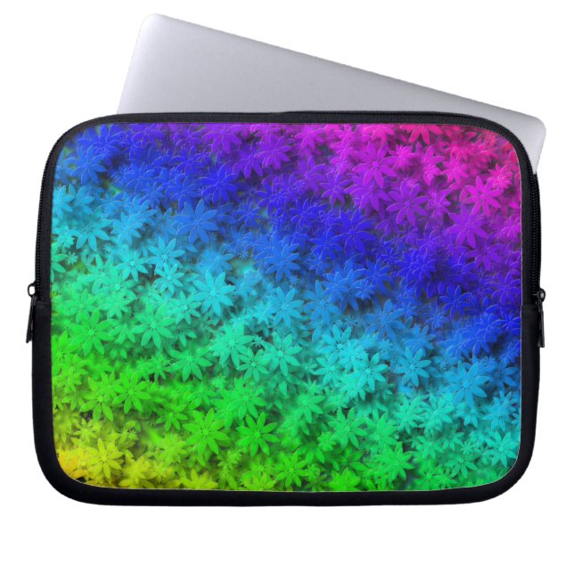 Flower Power Camo Laptop Sleeve (Front)