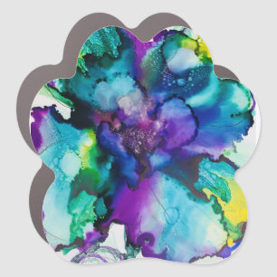 Flower Power Car detail Magnet