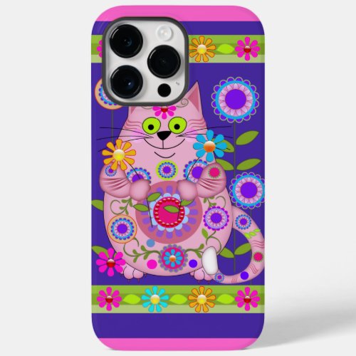 Flower Power Cat Case_Mate iPhone 14 Pro Max Case