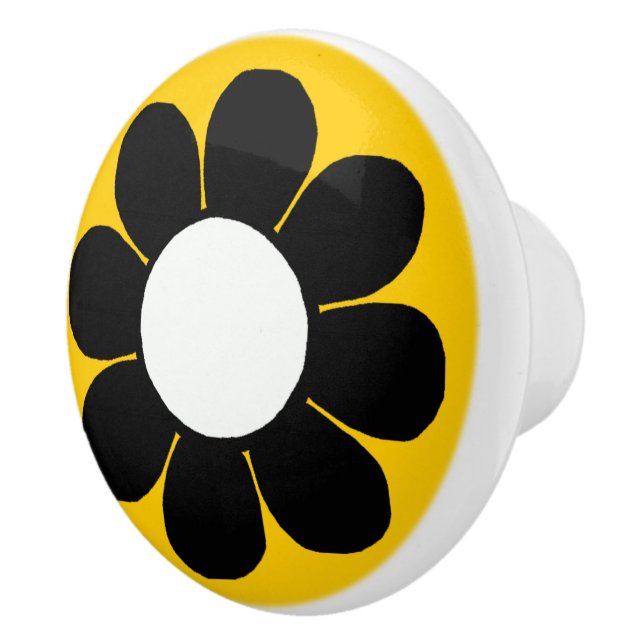Flower Power Ceramic Knob (Right)