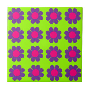 Flower Power Ceramic Tile