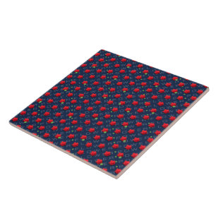 Flower Power Ceramic Tile