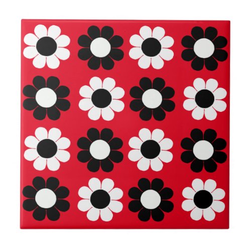 Flower Power Ceramic Tile