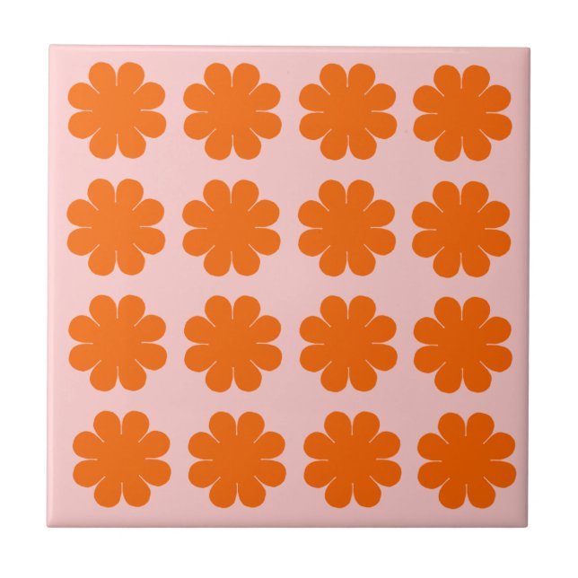 Flower Power Ceramic Tile (Front)