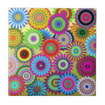 Flower Power Ceramic Tile at Zazzle