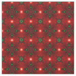 Flower Power, Christmas Magic in Red and Green Fabric