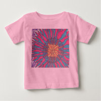 Groovy Psychedelic Flower Power Graphic T Shirt' Unisex Ringer T-Shirt