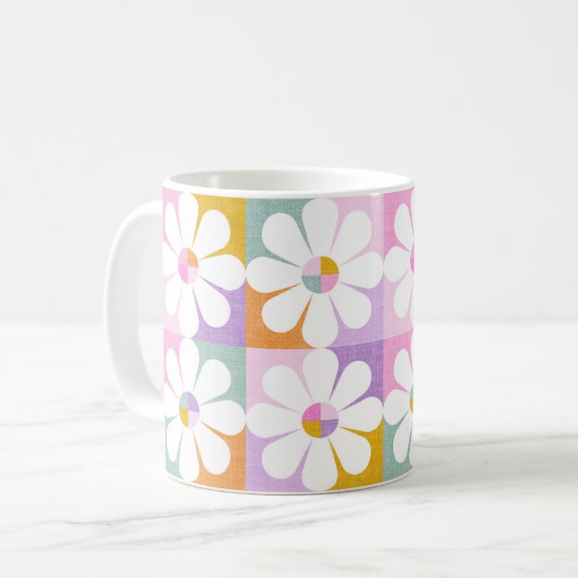 Flower power coffee mug (Front Left)
