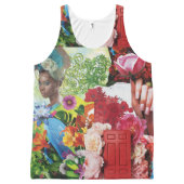 Flower Power Collage All-Over-Print Tank Top (Front)